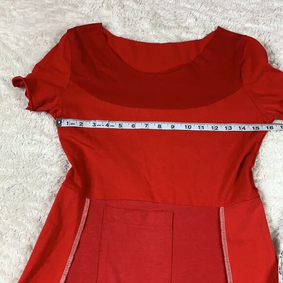 Remark Clothing red recycled tee shirt dress, xs - Picture 3 of 4